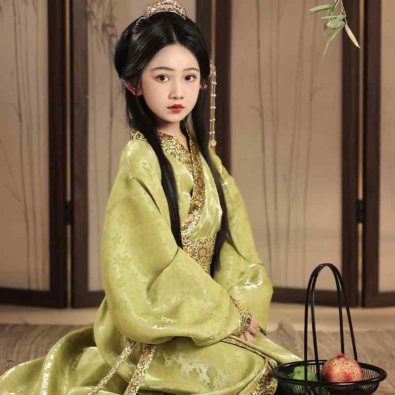 漢服 御嬢さん 小わっぱ 直裾袍 戦国袍 中国風 春夏 民族お召しもの お姫様 ポリエステル 無地 押し並べて厚 膚ざわり人懐っこい 告げ知らせる会 一こまお召しもの 礼服 華燭の典 出来事 生まれ落ちる日 不死化映画化 キッズ・ベビー・マタニティ-浴衣