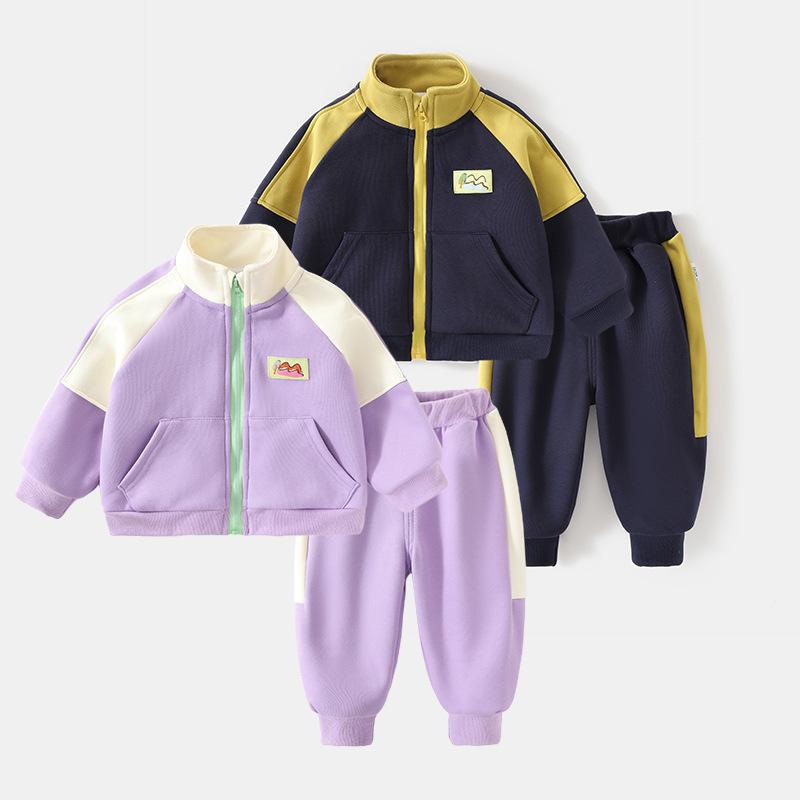 ベビー キッズ 男の子 女の子 男女兼用 トレーナー スウェット パンツ 上下セット 春秋 カジュアル 綿混素材 肌に優しい 1歳 2歳 3歳 80cm 90cm 100cm対応