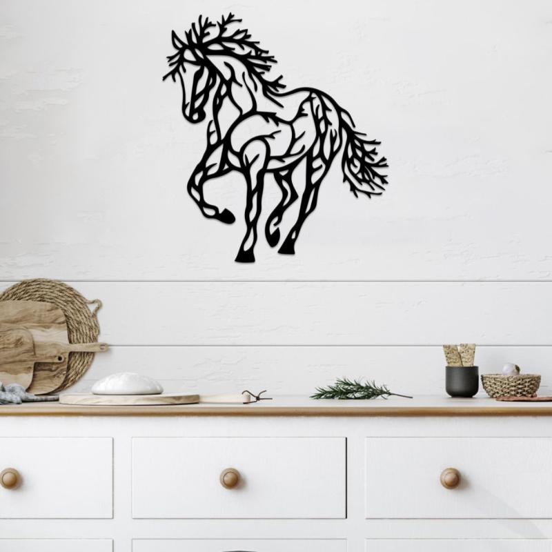 楽天市場】【FUNNY公式ストア】馬デザインの 壁掛けアート [Horses and