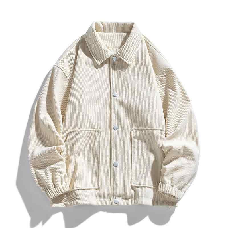 ジャケット メンズ 春秋 コーデュロイ ワークジャケット ゆったり オーバーサイズ ルーズフィット フードなし 日系 ストリート カジュアルアウター 多色展開 4,859円