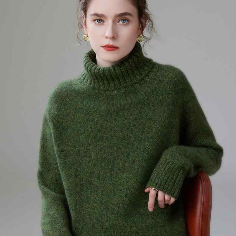 ニット レディース 女性用 厚手 もっちり柔らか ベビーカシミヤ カシミヤ混 ミックスカラー 杢調 ゆったり ルーズ オーバーサイズ セーター プルオーバー 秋冬 通勤 オフィス カジュアル 上品 エレガント きれいめ 襟付き 長袖|セキュアデポ