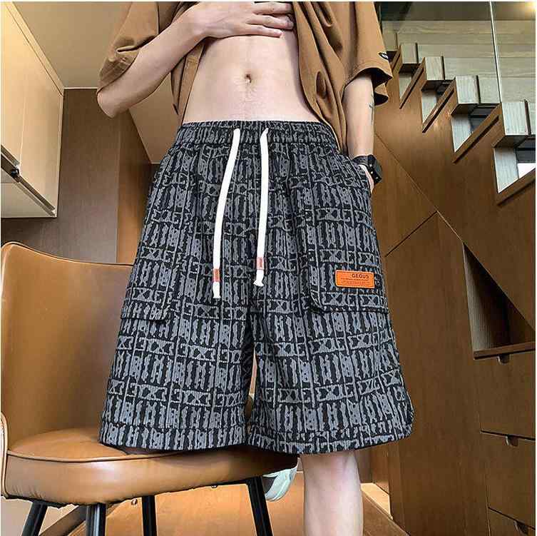 ハーフパンツ メンズ 春夏 ワークパンツ カーゴパンツ 多ポケット マルチポケット 5分丈 大きいサイズ ビッグサイズ ゆったり ルーズフィット カジュアル トレンド ユニセックス ブラック ベージュ カーキ ポリエステル混紡