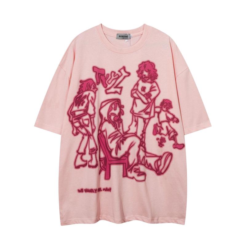 Tシャツ メンズ レディース ユニセックス ゆったり オーバーサイズ 半袖 アメリカンカジュアル ストリート ロゴプリント ペアルック オリジナル ヴィンテージ コットン100% 通気性