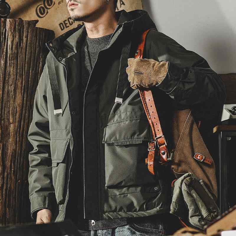上衣 メンズ 中綿 ボンネット付き添い人 細工物上衣 アメリカン古典派音楽 レトロ ヴィンテージ ミリタリー表現スタイル 烏兎 アウトドア 心地好い