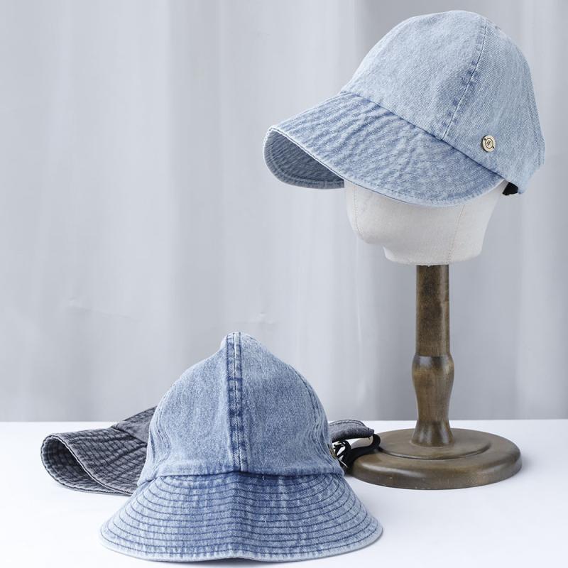 サンバイザー レディース 紫外線対策 UVカット デニム ウォッシュ加工 折りたたみ 日よけ 通気性 韓国ファッション おしゃれ 春夏 アウトドア スポーツ ゴルフ 旅行 レジャー