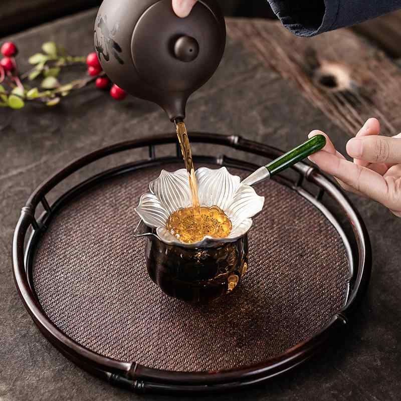 茶こし 純錫 槌目 玉石持ち手 茶漉し 白玉石 青玉石 深緑玉石 和モダン 茶道具 茶器 お茶用品 高級感 こだわり 上質 4,486円