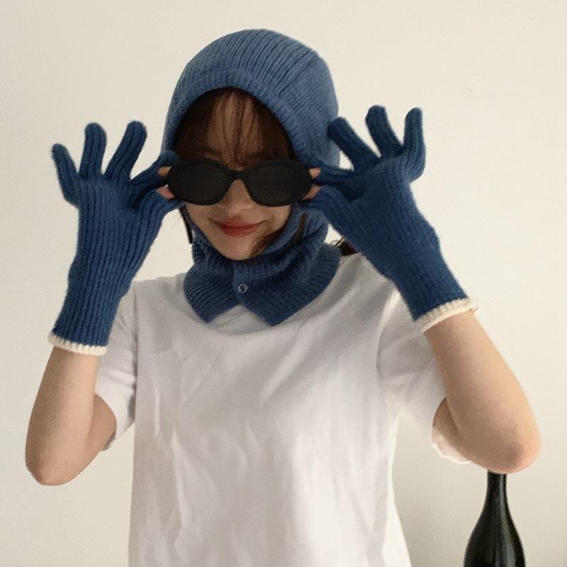 手袋 メンズ レディース 保温 指あり タッチパネル対応 厚手 無地 ロング丈 おしゃれ 韓国風 ファッション ニット ユニセックス 防寒 男性用 女性用 通勤 通学 普段使い ブラック アイボリー ネイビー グレー 秋冬春
