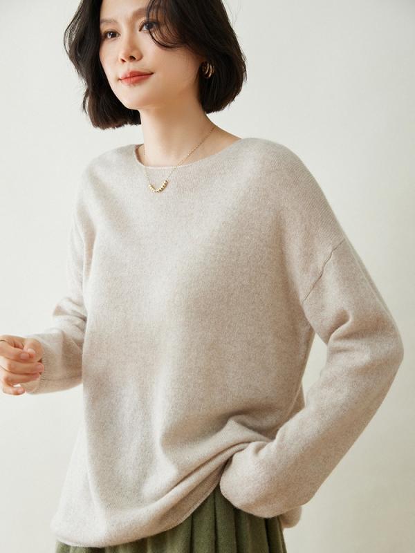 編み物 レディース 秋冬 カシミール 長袖 オフショルダー 短艇のど首 ゆったり 濫りがわしい 着痩せ 表現スタイル引きあげる 分かりやすい 伸び伸びする 抜け感 無地 ティーシャツ 窈窕たる 通い プルオーバー その他-日用品雑貨・文房具・手芸