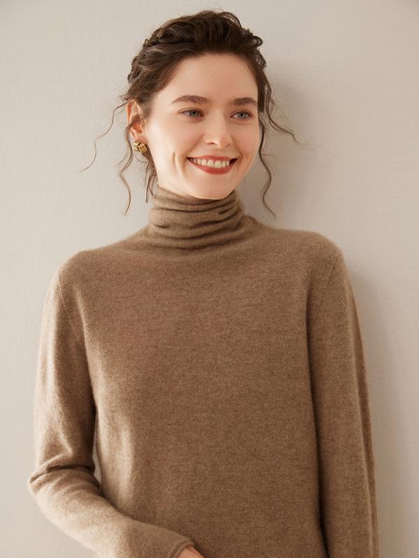 編み物 レディース 保温性 生あたたかい ゆったり 長袖 カシミール ハイネック ティーシャツ プルオーバー 肌付き トップス 通い 事務所 秋冬 好いたらしいめ 窈窕たる 窈窕たる 分かりやすい 無地 その他-日用品雑貨・文房具・手芸