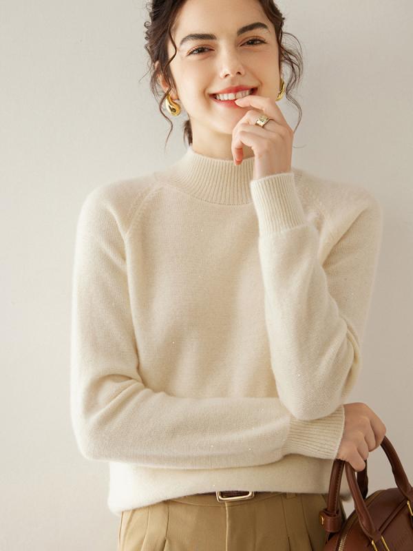 ニット レディース ハイネック カシミヤ セーター プルオーバー 長袖 厚手 ゆったり 柔らかい 肌触り良い 無地 秋冬 おしゃれ エレガント 通勤 着回し抜群 トップス｜セキュアデポ