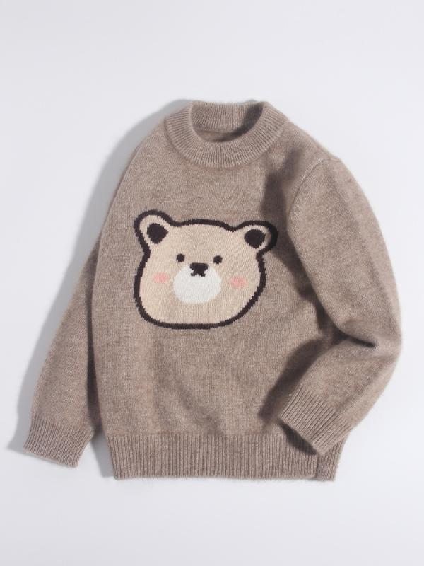 スウェーター キッズ 御坊っちゃん 100% カシミール ラウンド首っ玉 丸首 ティーシャツ 長袖 朦々たる 無地 秋冬 保温 防寒 通園 通学 心地よい ホンブルグ帽 やわらか 膚ざわり