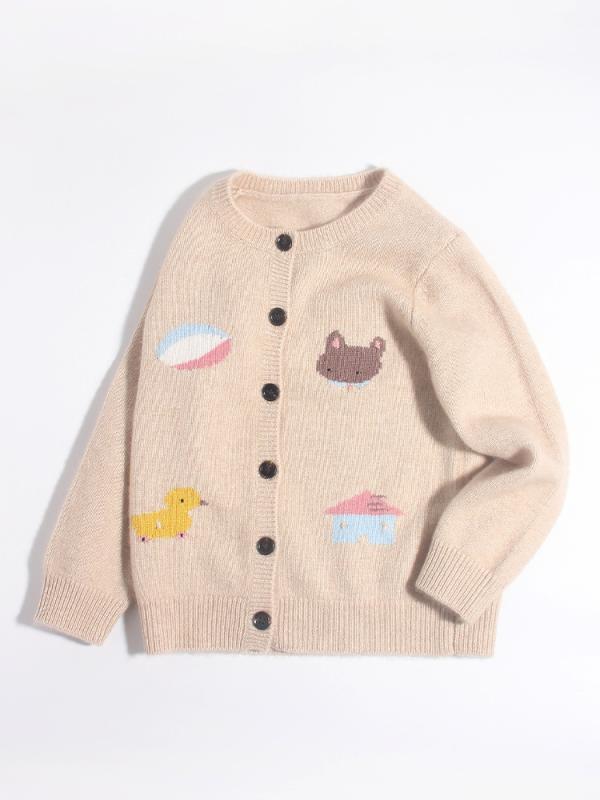 編み物 キッズ 赤ちゃん 100%カシミール 朦々たる パステル色の 長袖 丸首 無地 前車のドア ジレー スウェーター 秋冬 愛くるしい 心地よい 親子コーデ カーキ