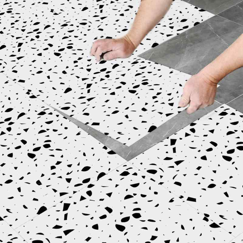 フロアシート DIY 切り替え式 テラゾー柄 小花柄 ヘリンボーン柄 滑り止め 防水 防汚 PVC デコレーションシート 寝室 リビング キッチン 玄関 模様替え リフォーム 4,845円