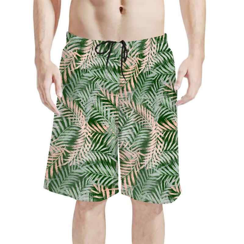 サーフパンツ メンズ 軽量 薄手 ストレッチ 夏季 カジュアル ビーチ リゾート 水着 パームリーフ パイナップル柄 トロピカルプリント ストレートシルエット ショートパンツ ポリエステル素材