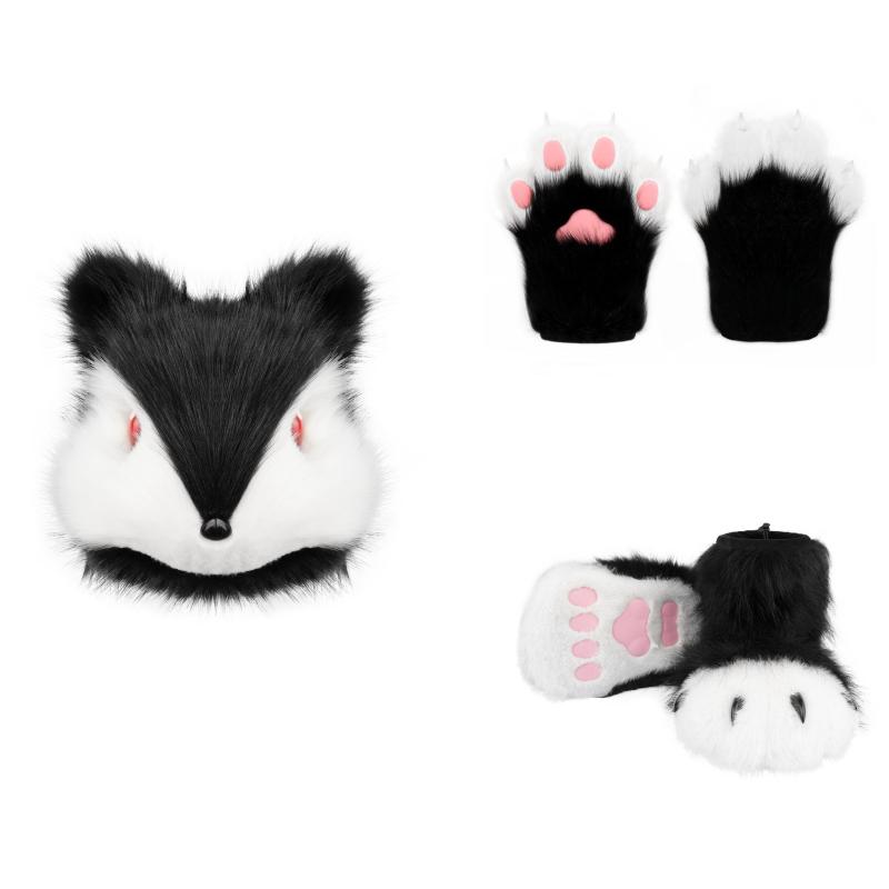 ファースーツ リス 動物 着ぐるみ リアル ふわふわ もふもふ 完成品 大人用 本格的 コスプレ イベント 衣装 頭部 ハンド フット セット
