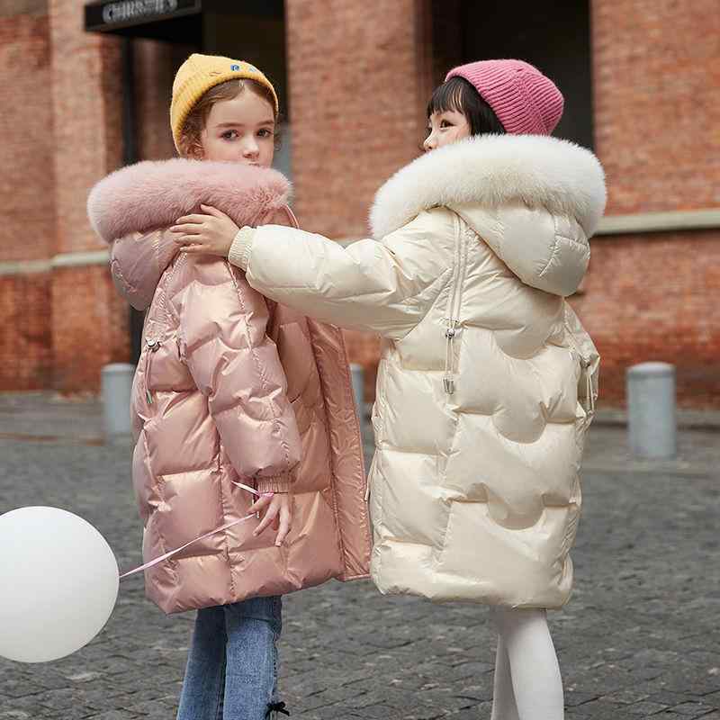 ダウンジャケット 女の子 ガールズ キッズ 小学生 中学生 ジュニア ミドル丈 厚手 極暖 防寒 保温 冬用 韓国風 カジュアル 通学 お出かけ ゆったり 軽量 アウター コート|セキュアデポ