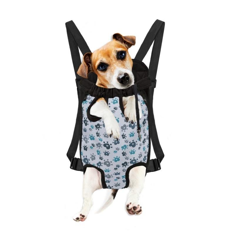 ペットキャリー 小型犬 中型犬 猫用 軽量 丈夫 ポリエステル素材 リュック フロント抱っこ 両用 お散歩 通院 旅行 肉球柄 おしゃれ かわいい 総柄デザイン