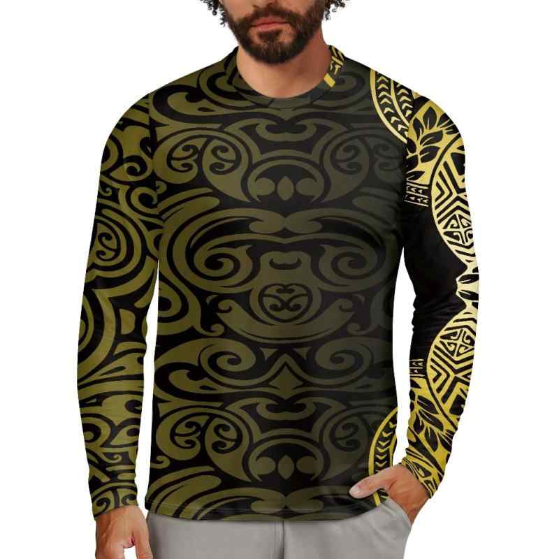 Tシャツ メンズ 半袖 ポリネシアン柄 クルーネック レギュラーフィット 速乾 軽量 ポリエステル おしゃれ カジュアル 普段着 部屋着 春夏秋