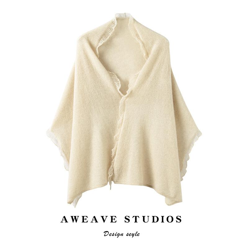 ストール レディース カシミヤ100% 防寒 保温 秋冬 冷房対策 UVカット 大判 フリンジ ニット マフラー ショール ネックウォーマー スヌード ストールカーディガン 羽織り