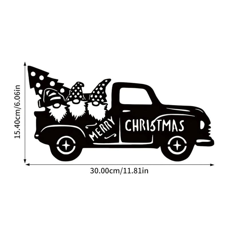 置物 クリスマス 鉄製 トラック 車 アイアンアート オブジェ インテリア 雑貨 デコレーション モダン シンプル クラフト 黒 ブラック