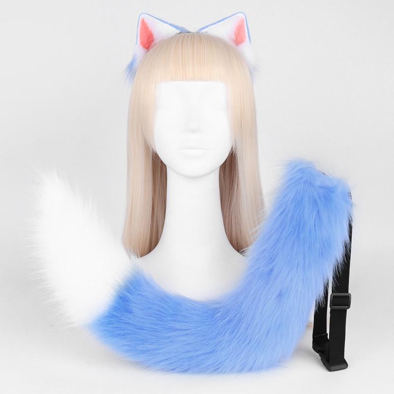 コスプレ小物 もこもこ ふわふわ リアルかわいい 猫耳 猫しっぽ カチューシャ 手作り ハンドメイド 3点セット 仮装 ハロウィン イベント パーティー アクセサリー