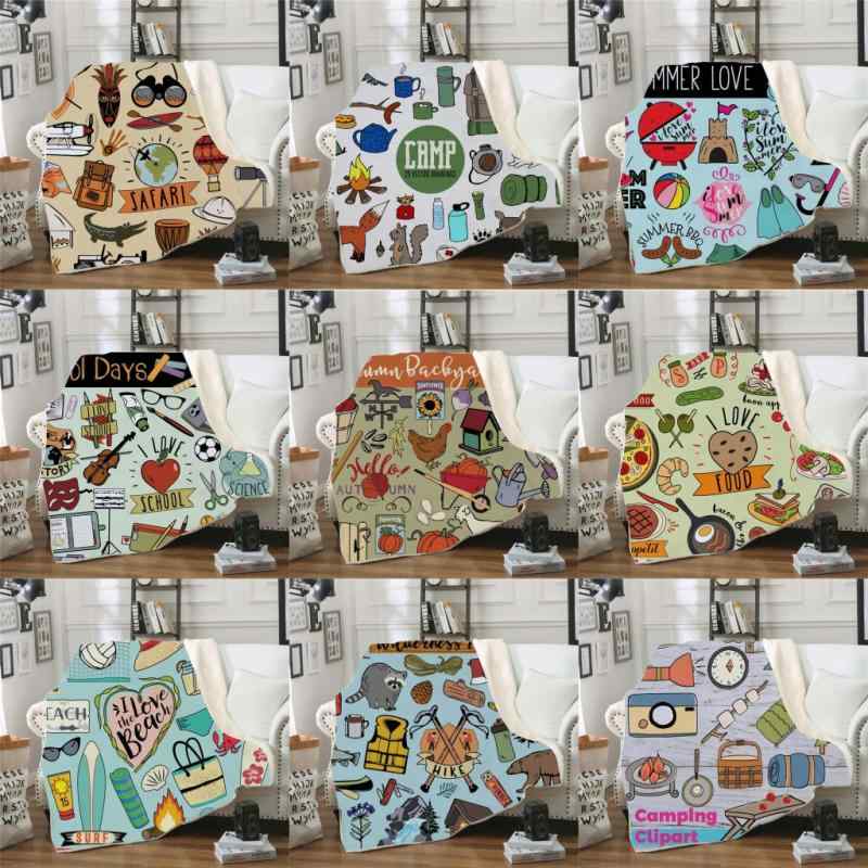 毛布 厚手 二重 3Dデジタルプリント 花柄 ソファカバー マルチカバー ブランケット キャンプ アウトドア ひざ掛け ポリエステル素材 冬用 840g シンプルモダン