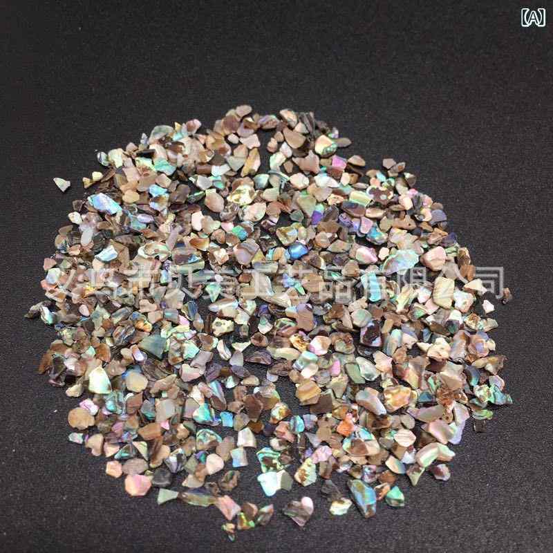 貝殻 アワビ クラッシュシェル 5mm~8mm 不規則 磨き加工済み ミックスカラー DIY デコレーション素材 アクアリウム ガーデニング レイアウトストーン ネイルアート ハンドメイド
