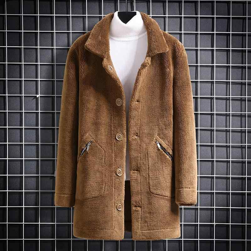 ジャケット メンズ 秋冬 厚手 ボア リバーシブル シングルブレスト きれいめカジュアル スリムフィット サイドポケット ポリエステル ブラック カーキ ダークグリーン ブルー コーヒー