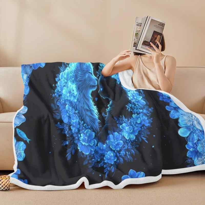 ブランケット 朦々たる 絨毛フリース ふわふわ 毛布 大判 シングル大きさ 150cm×210珊 四季 オール時期 睡眠時間用 毛の荒物柄 刷り上げる 愛くるしい 今めかしい 分かりやすい
