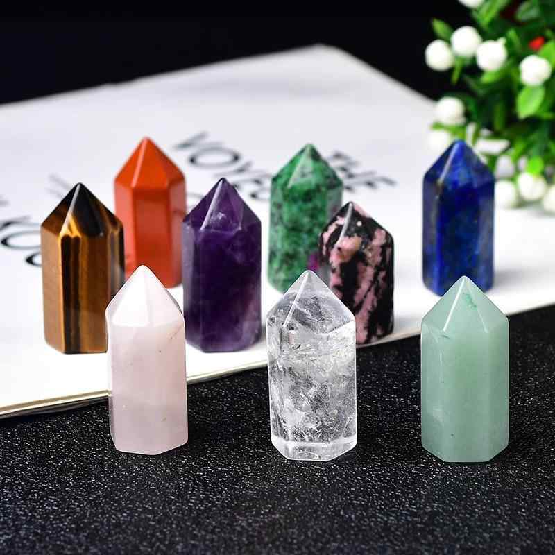 パワーストーン 七星陣 置物 天然水晶 シングルポイント 六角柱 ラピスラズリ クォーツ ローズクォーツ フローライト アメジスト アベンチュリン タイガーアイ 多種天然石 開運 浄化 ヒーリング 風水 インテリア 飾り