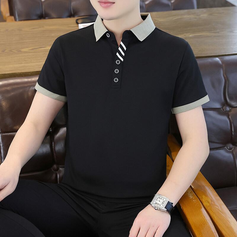 ポロシャツ メンズ 半袖 カジュアル プルオーバー Tシャツ トップス シンプル 夏 普段使い 部屋着 綿混素材 快適 オレンジ ブラック ホワイト 4,144円