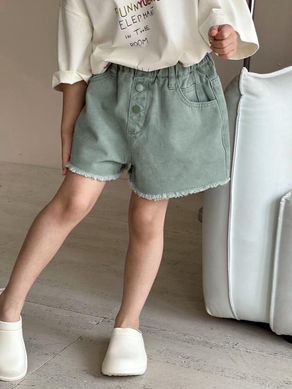 ショートパンツ キッズ 女の子 デニム 夏服 韓国風 カジュアル コットン ミドルウエスト 無地 おしゃれ かわいい 着回し 万能 ジュニア 小学生 4,145円