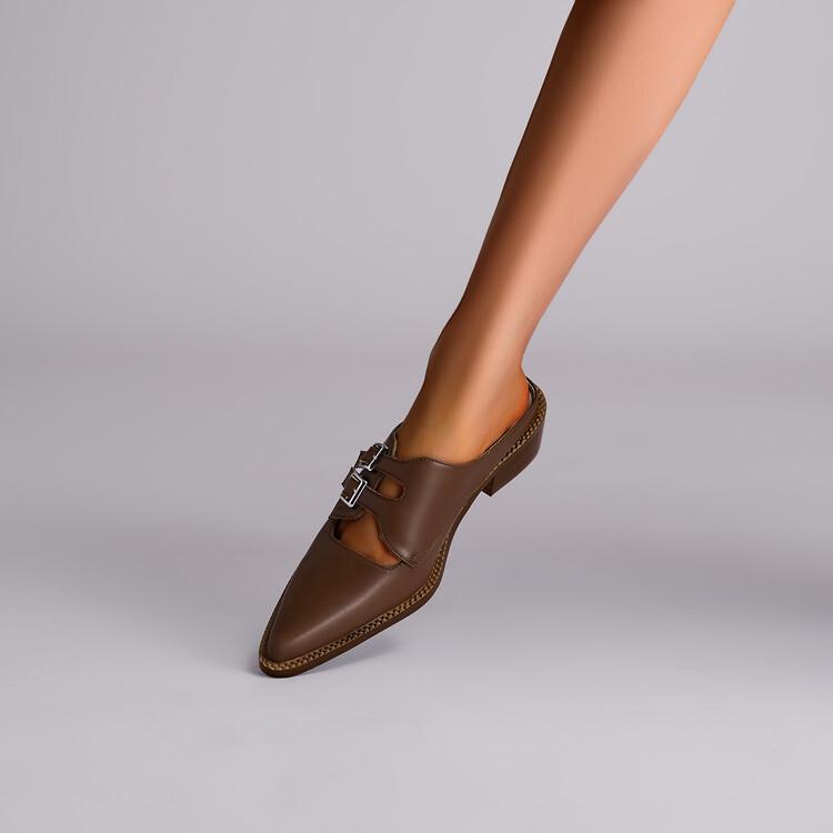 サンダル ミュール レディース 春夏 ポインテッドトゥ バックル 置き目踵 4糎踵 無地 分かりやすい スリッポン 合皮 事務所 通い 成年者用 まっ黒い赤銅色 黒いこと 天然ゴム底 マイクロ衣料繊維 日用品雑貨・文房具・手芸-その他