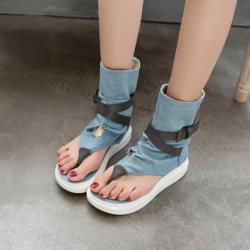 サンダル レディース 厚底 フラットヒール 歩きやすい 疲れにくい 楽ちん トングサンダル デニム生地 配色デザイン おしゃれ かわいい 春夏 普段使い デイリー リゾート 海 ビーチ プール 旅行 お出かけ カジュアルシューズ