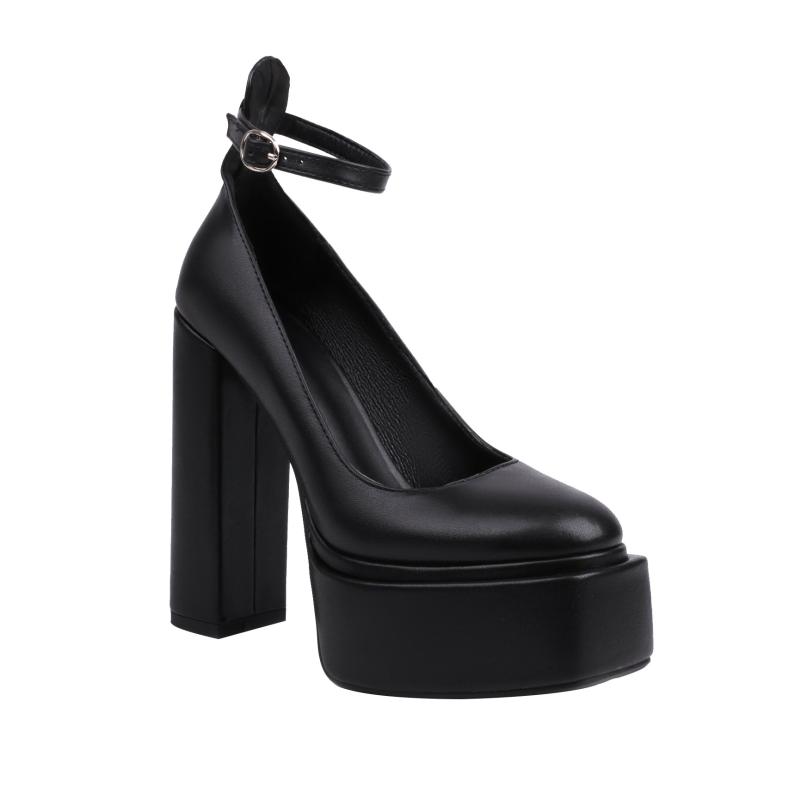 パンプス レディース メリージェーン ポインテッドトゥ ストラップ バックル チャンキーヒール 太ヒール ハイヒール 6cm 7cm 8cmヒール エナメル調 合皮 シンプル オフィス 通勤 フォーマル カジュアル 春夏秋 多色展開