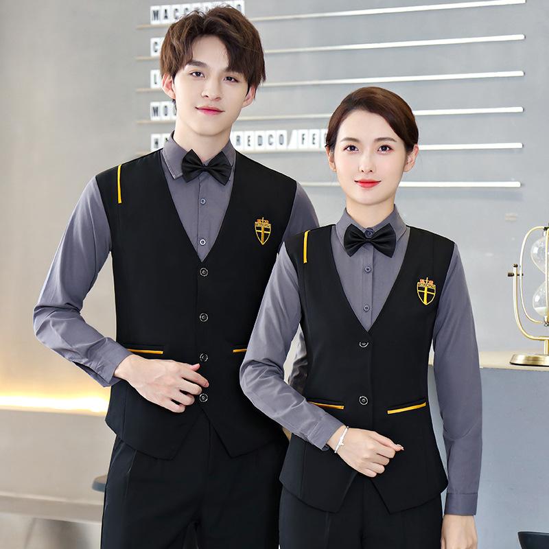 吸湿速乾 ユニフォーム 作業着 男女兼用 メンズ レディース 長袖 ロングスリーブ 中華風 チャイナ風 ホテル レストラン 飲食店 火鍋店 厨房 通勤用 ロゴ入り ロゴプリント 秋冬