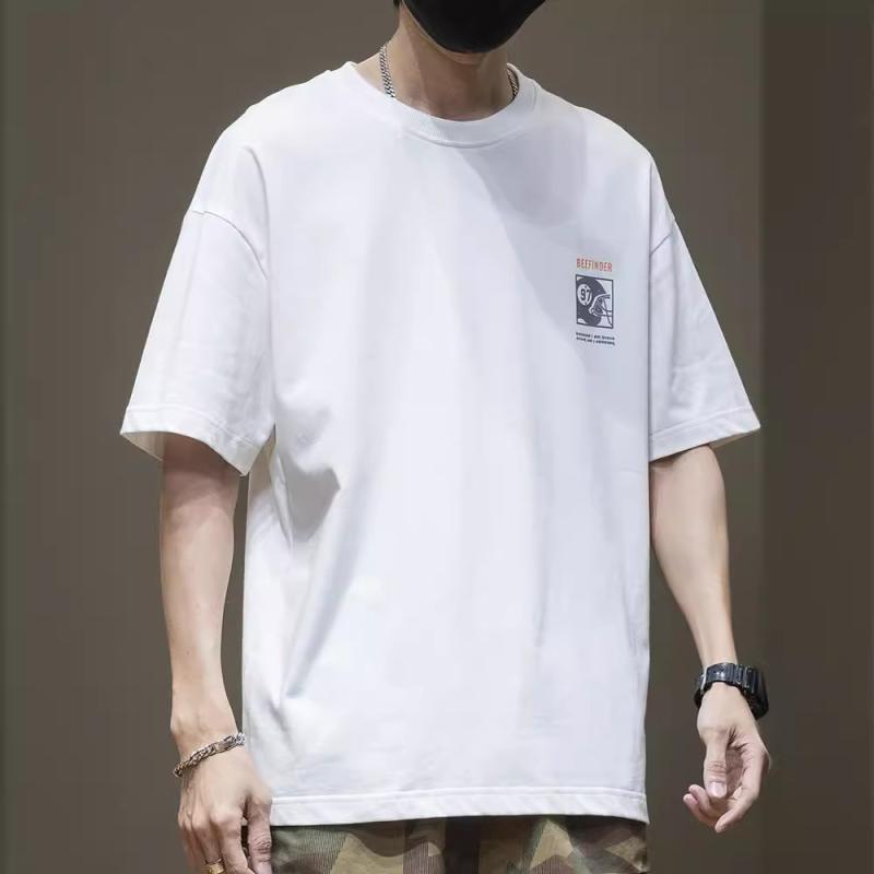 Tシャツ メンズ 春夏 抗菌 ヘビーウェイト 300g 半袖 ゆったり ビッグシルエット 大きいサイズ 純綿 ストリート カジュアル