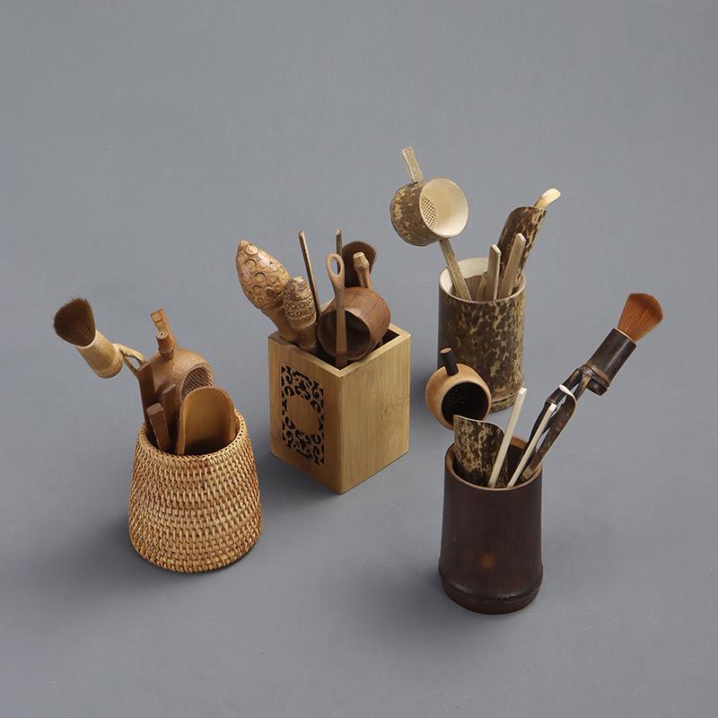 茶道具 茶道六君子 手作り 竹製 自然素材 エコフレンドリー 和風 入門用 初心者向け 茶道具6点セット 茶器セット 茶会 家庭用 プレゼント