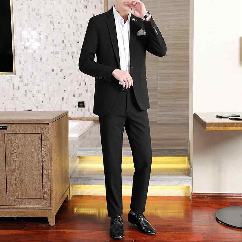 スーツ メンズ 男性用 スリムフィット スリーピース 3点セット ビジネス フォーマル 礼服 カジュアル 結婚式 新郎 披露宴 介添人 春秋 コットンリネン混紡|セキュアデポ