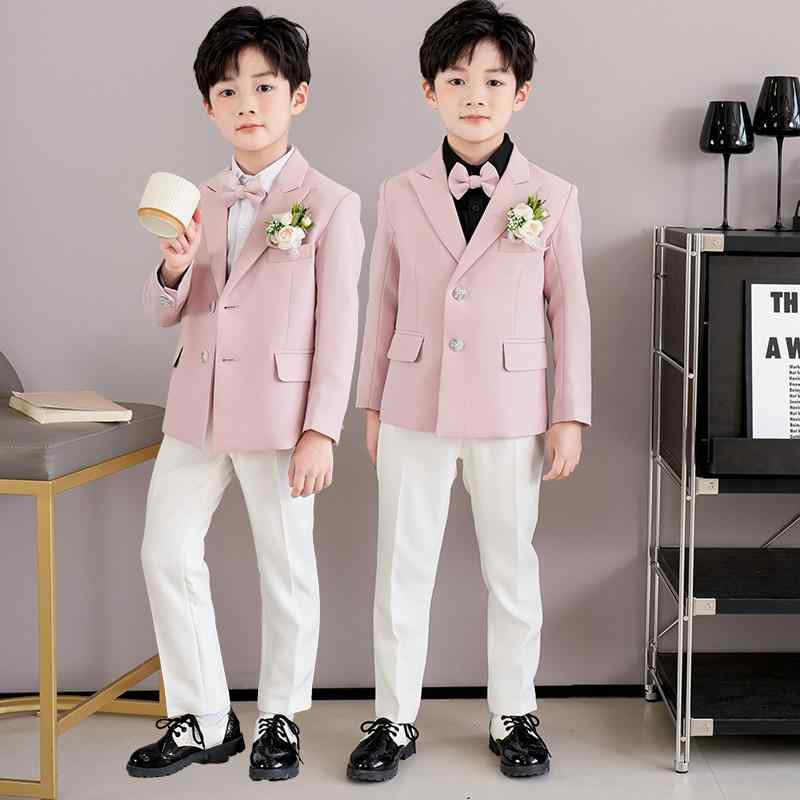 キッズスーツ 男の子 フォーマル 礼服 セットアップ ピアノ 発表会 演奏会 入学式 卒業式 結婚式 衣装 切り替えデザイン ジャケット パンツ 春夏 フラワーボーイ