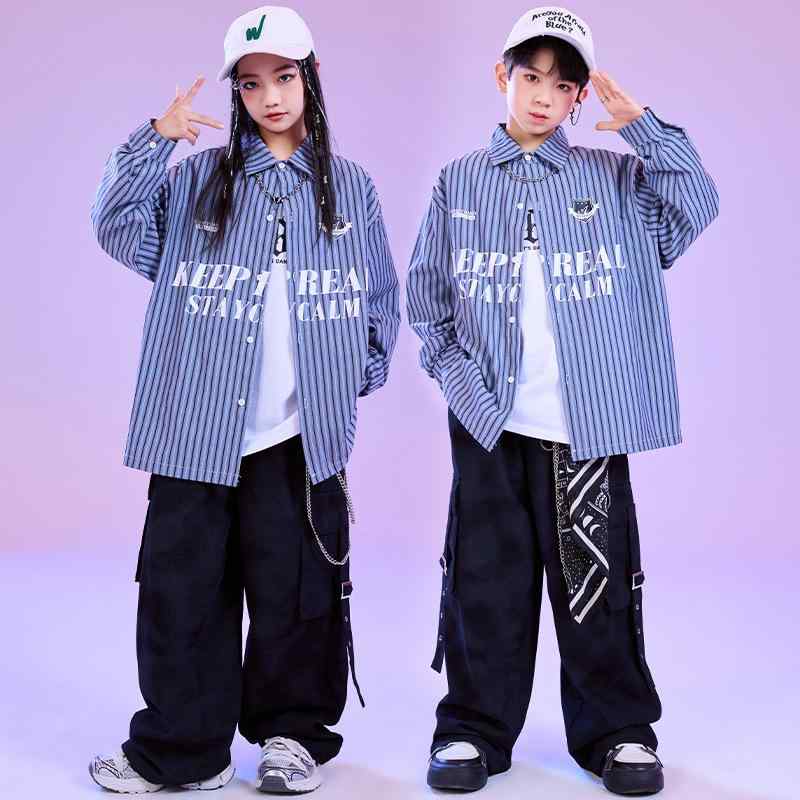 キッズ ダンスウェア 男の子 女の子 ヒップホップ ストリート系 セットアップ 綿混 春夏 発表会 練習着 イベント ステージ衣装 クール かっこいい おしゃれ｜セキュアデポ 6,031円
