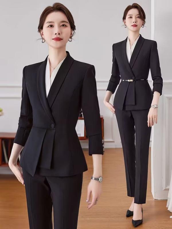 スーツ レディース 女性用 高級感 上品 セットアップ ビジネス オフィス 通勤 ホテル 受付 宝飾店 エステ 美容師 フォーマル 制服 ユニフォーム 春夏