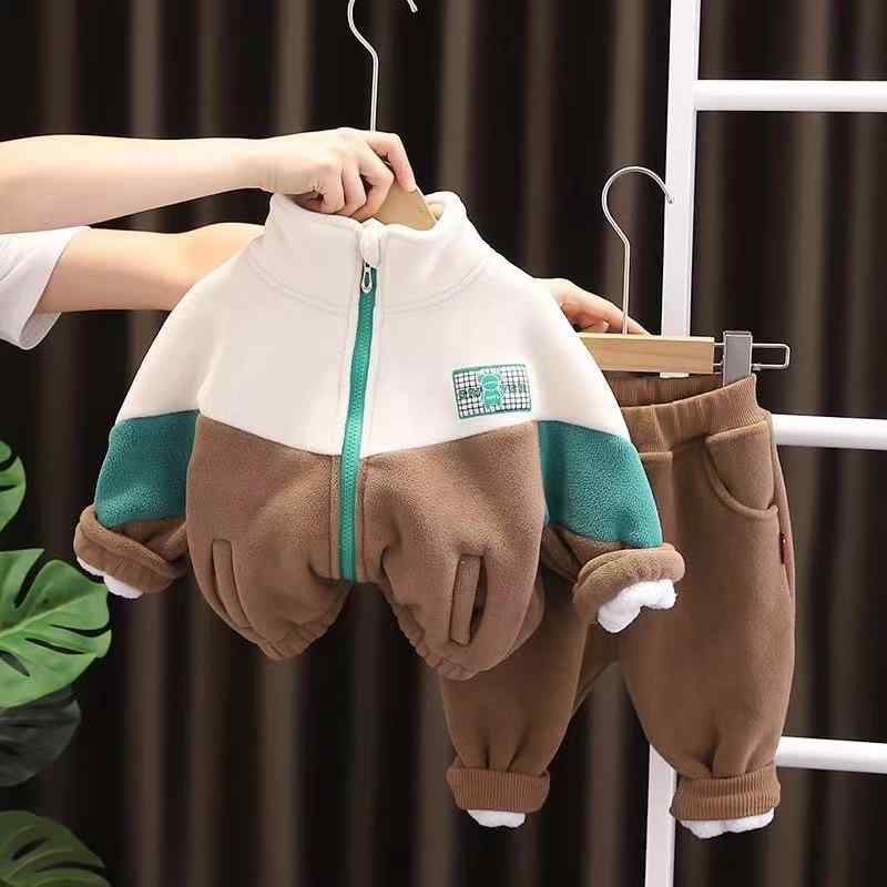 キッズ 男の子 ジャージ 裏起毛 防寒 秋冬 スタンドカラー ジップアップ 切り替え カジュアル 長袖 アウター 綿 キャラクター
