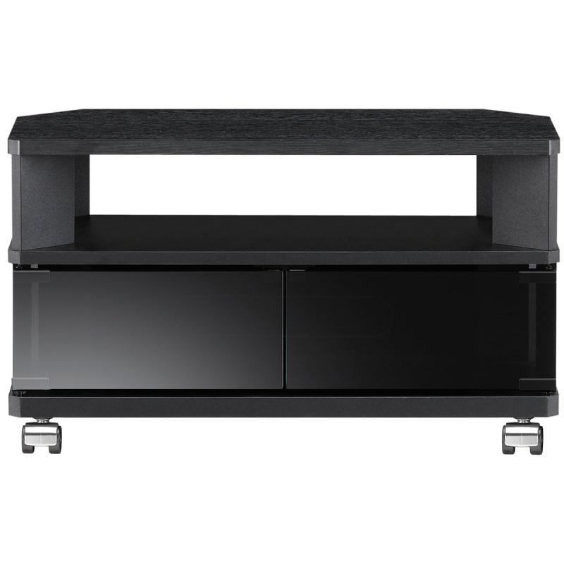 朝日木材加工(Asahiwood) テレビ台 Nook ブラック キャスター付き コーナー対応|セキュアデポ