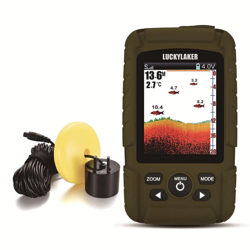 LUCKYLAKER ポータブル ボート 魚群探知機 海 防水 魚探 船 カヤック sup バス釣り ワカサギ釣り 小型 釣り｜セキュアデポ