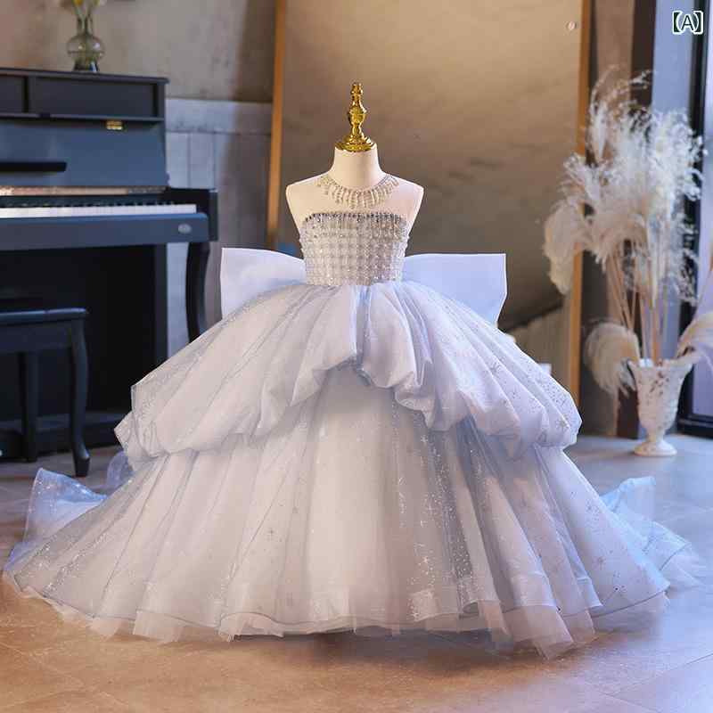 ドレス キッズ 女の子 ジュニア 子供 発表会 結婚式 ロングドレス プリンセス ベアトップ ピアノ 発表会 コンクール ステージ衣装 オフショルダー｜セキュアデポ 7,123円