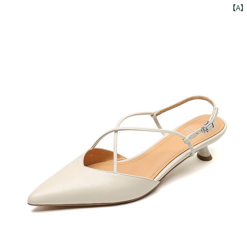 サンダル レディース パンプス ミュール 尖頭 ローヒール ストラップ バックストラップ 痛くない 歩きやすい 履きやすい 美脚 フォーマル 演奏会 パーティー 二次会 カジュアル 通学 通勤 オフィス｜セキュアデポ