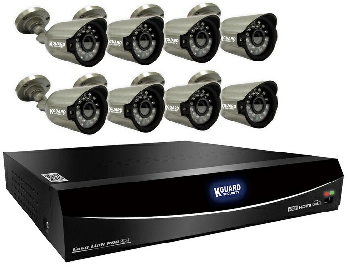 楽天市場】『KEEP-GUARD』 暗視防水防犯カメラ4台 + 1TBB内蔵HDD