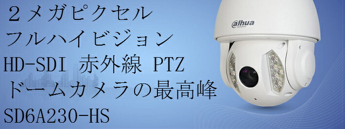 SD6A230-HS 2メガピクセル HD-SDI PTZ 赤外線スピードドームカメラ SONY 1/2.8\