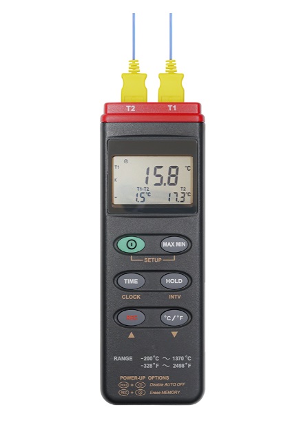 MT-306 データロガー2チャンネル温度計 TM-924Cの代替え機として デジタル温度計 安心のメーカー保証 マザーツール専門店|SKS